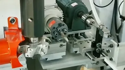 Horizontal Wood Drilling & Threaded Insert Installation Machine