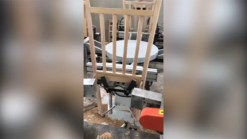 Wood Drilling & Threaded Insert Installation Machine with Rotary Table