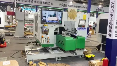 Double-End Tenoner Profiling Machine