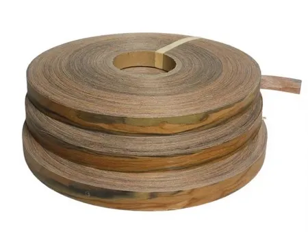 Rolls of veneer material used for finger joint splicing