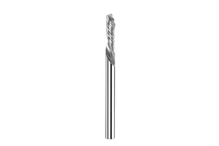 TCT 1-Flute Spiral Router Bit (Custom Cutting Length)